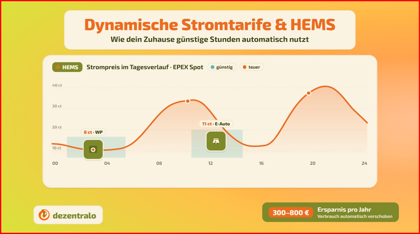 Brauche ich ein HEMS für dynamische Stromtarife 2026? - dezentralo